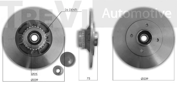 Kit de roulements de roue TREVI AUTOMOTIVE WB2294