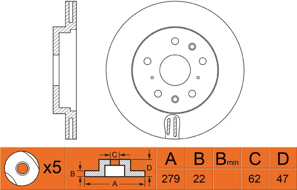 Disque de frein FIT FR0431V