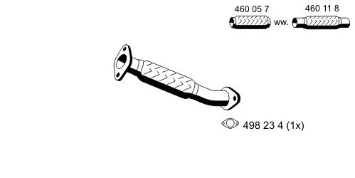 Tuyau d'échappement ERNST 341516