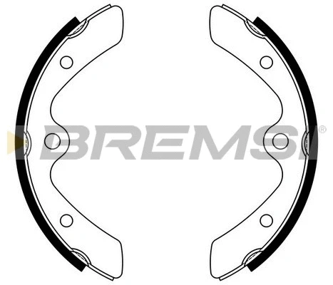 Jeu de mâchoires de frein BREMSI GF0906