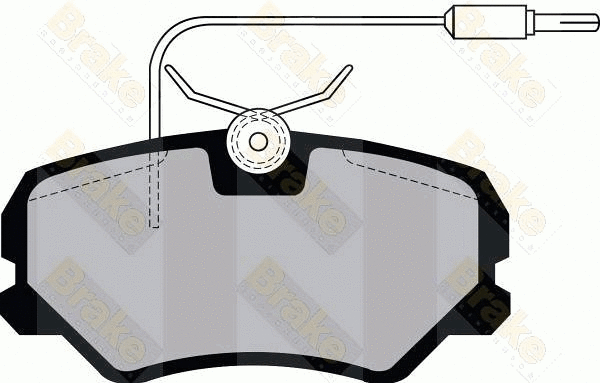 Kit de plaquettes de frein, frein à disque Brake ENGINEERING PA1041