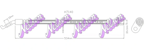Flexible de frein KAWE H7140