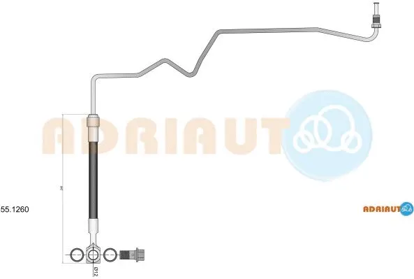 Flexible de frein ADRIAUTO 55.1260