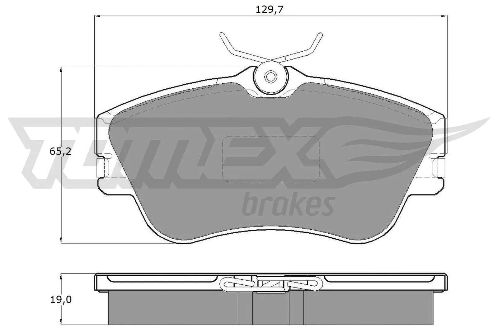 Kit de plaquettes de frein, frein à disque TOMEX Brakes TX 11-82