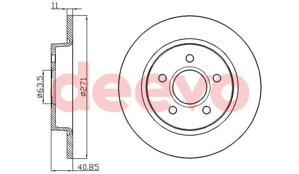 Disque de frein DEEVO BD23400