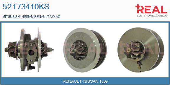Groupe carter, turbocompresseur REAL 52173410KS