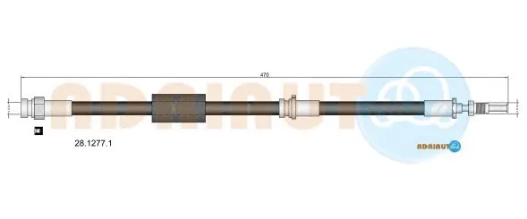 Flexible de frein ADRIAUTO 28.1277.1