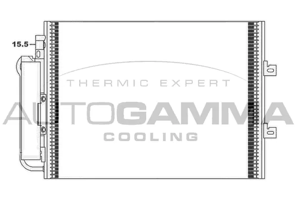 Condenseur, climatisation AUTOGAMMA 105205