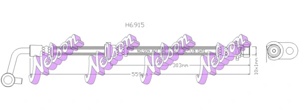 Flexible de frein KAWE H6915