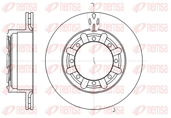 Disque de frein REMSA 61170.10