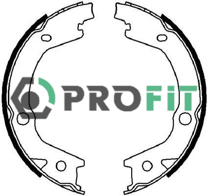 Jeu de mâchoires de frein PROFIT 5001-4021