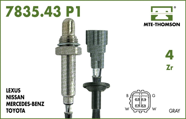 Sonde lambda MTE-THOMSON 7835.43.072P1