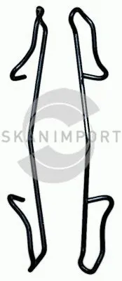 Kit d'accessoires, plaquette de frein à disque SKANIMPORT MO 159