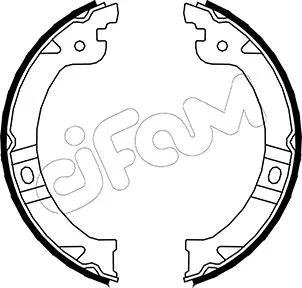 Jeu de mâchoires de frein, frein de stationnement CIFAM 153-027