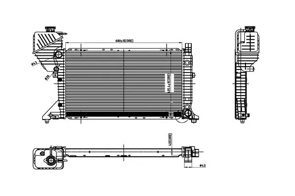 Radiateur, refroidissement du moteur ORDONEZ 2066029