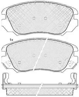 Kit de plaquettes de frein, frein à disque FIT FP1559
