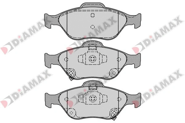 Kit de plaquettes de frein, frein à disque DIAMAX N09568