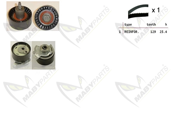 Kit de courroie crantée MABYPARTS OBK010468