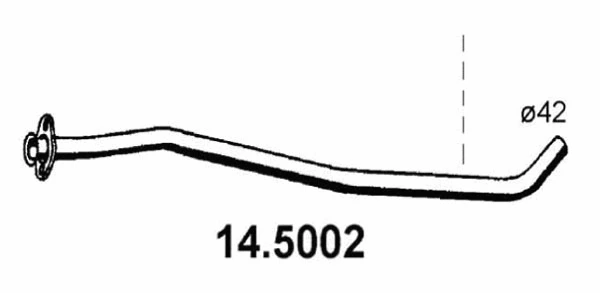 Tuyau d'échappement ASSO 14.5002