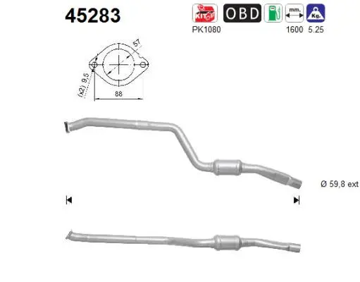 Catalyseur AS 45283