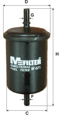 Filtre à carburant MFILTER BF 671