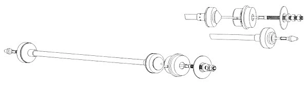 Tirette à câble, commande d'embrayage CEF CT01137