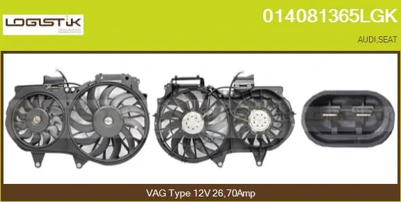 Ventilateur, refroidissement du moteur LGK 014081365LGK