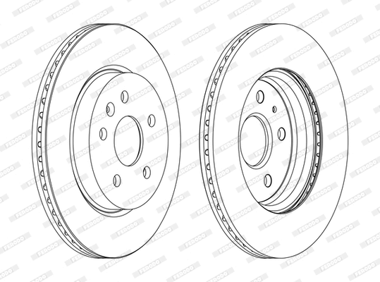 Disque de frein FERODO DDF1805P-D