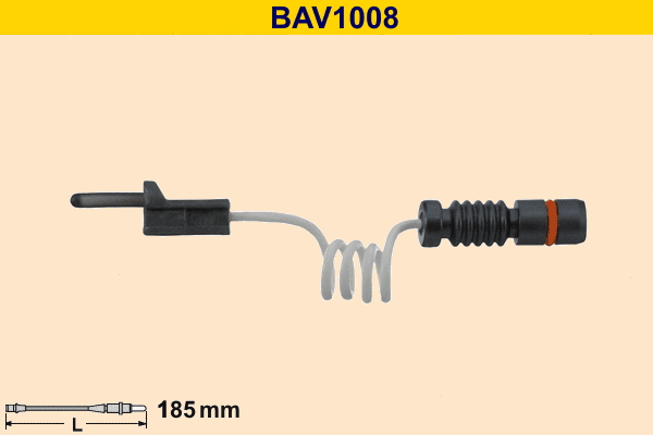 Contact d'avertissement, usure des plaquettes de frein BARUM BAV1008