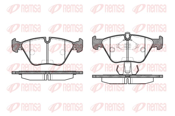 Kit de plaquettes de frein, frein à disque REMSA 0270.15