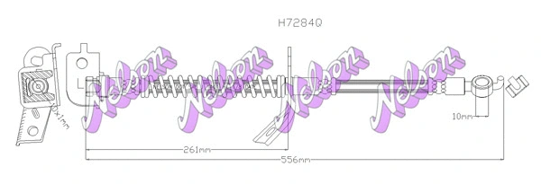 Flexible de frein KAWE H7284Q
