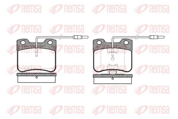 Kit de plaquettes de frein, frein à disque REMSA 0247.04