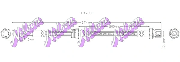 Flexible de frein KAWE H4790