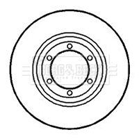 Disque de frein BORG & BECK BBD4921