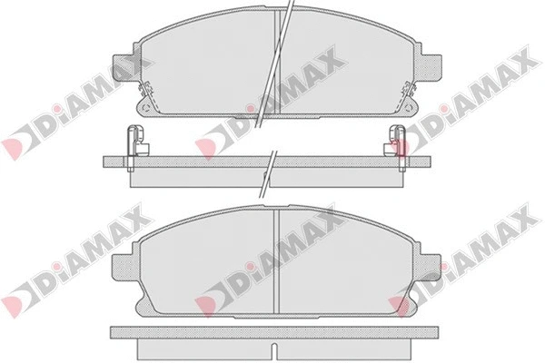 Kit de plaquettes de frein, frein à disque DIAMAX N09081