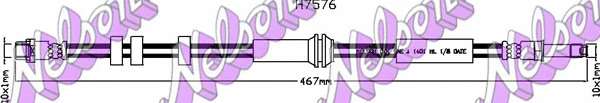 Flexible de frein KAWE H7576