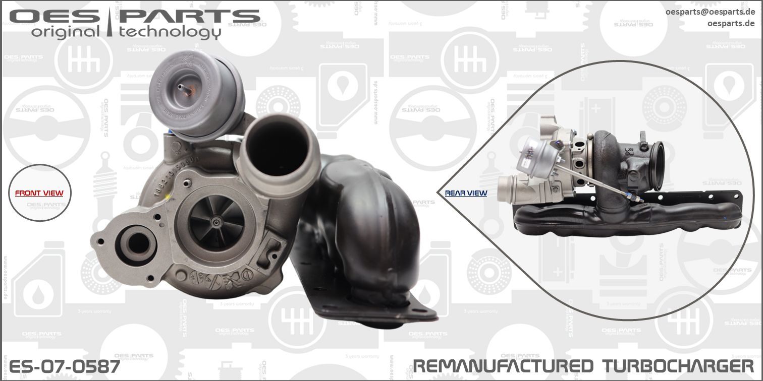 Turbocompresseur, suralimentation OES PARTS ES-07-0587