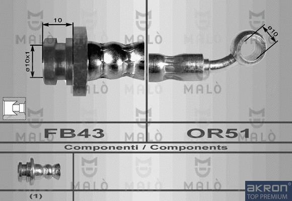 Flexible de frein AKRON-MALÒ 80097