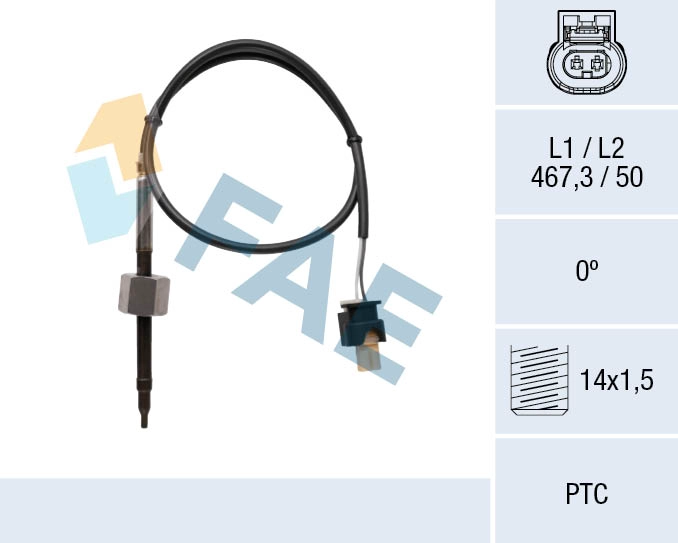 Capteur, température des gaz FAE 68071