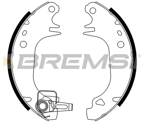 Jeu de mâchoires de frein BREMSI GF0382