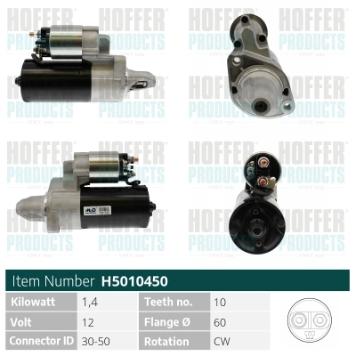 Démarreur HOFFER H5010450