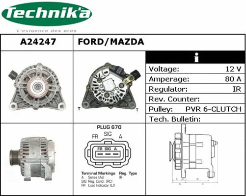 Alternateur Technika A24247