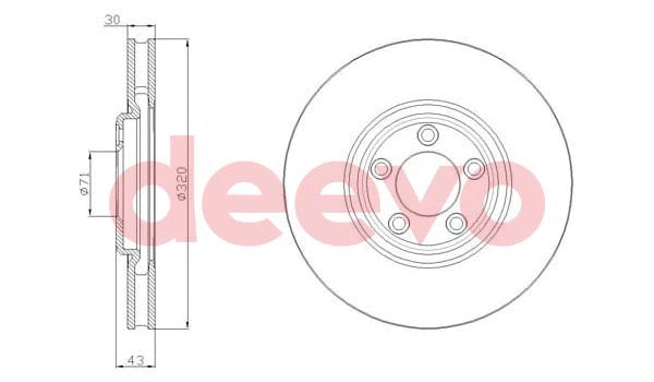 Disque de frein DEEVO BD18880
