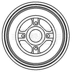 Tambour de frein BORG & BECK BBR7119