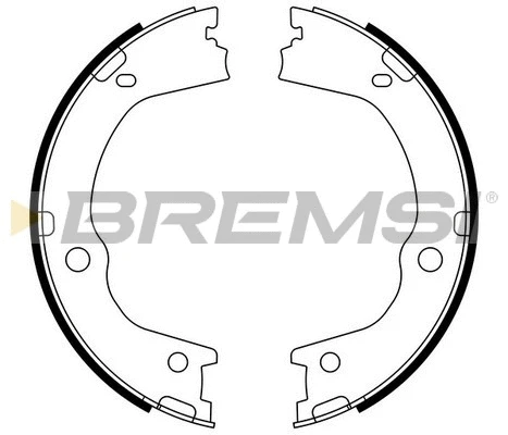 Jeu de mâchoires de frein, frein de stationnement BREMSI GF0898