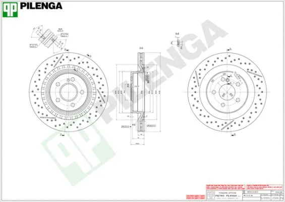 Disque de frein PILENGA V599