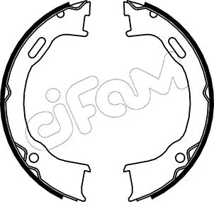 Jeu de mâchoires de frein, frein de stationnement CIFAM 153-364