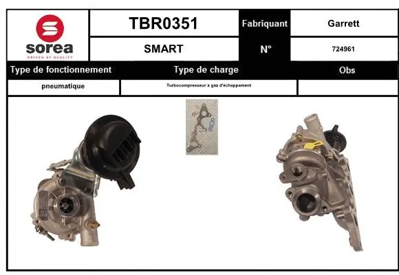 Turbocompresseur, suralimentation EAI TBR0351