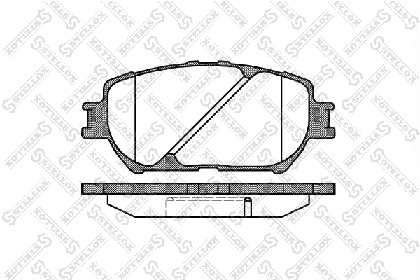 Kit de plaquettes de frein, frein à disque STELLOX 895 000-SX