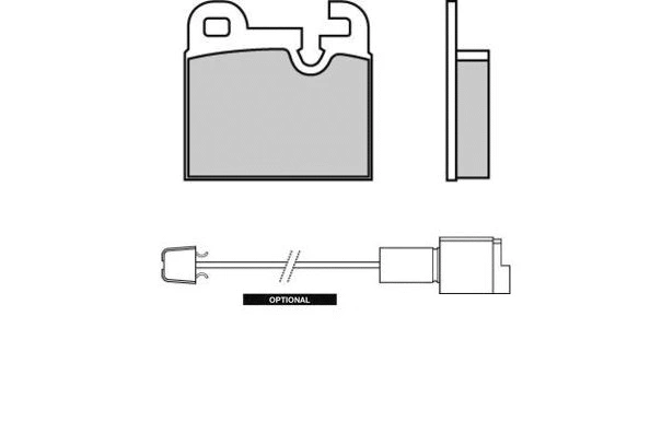 Kit de plaquettes de frein, frein à disque E.T.F. 12-0145